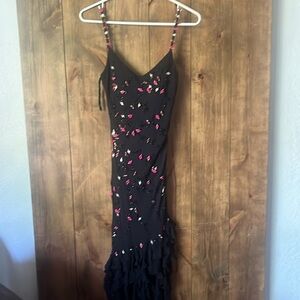 Chaché Vintage Asymmetrical Beaded Dress